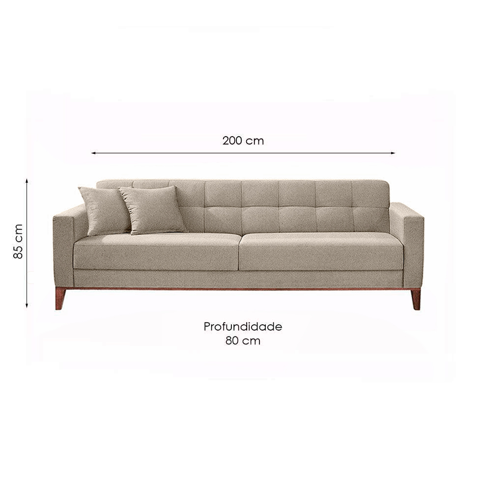 Conjunto de Sofá 2 e 3 Lugares Kivik Bege
