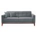 Conjunto de Sofá 2 e 3 Lugares Kivik Capitonê Cinza