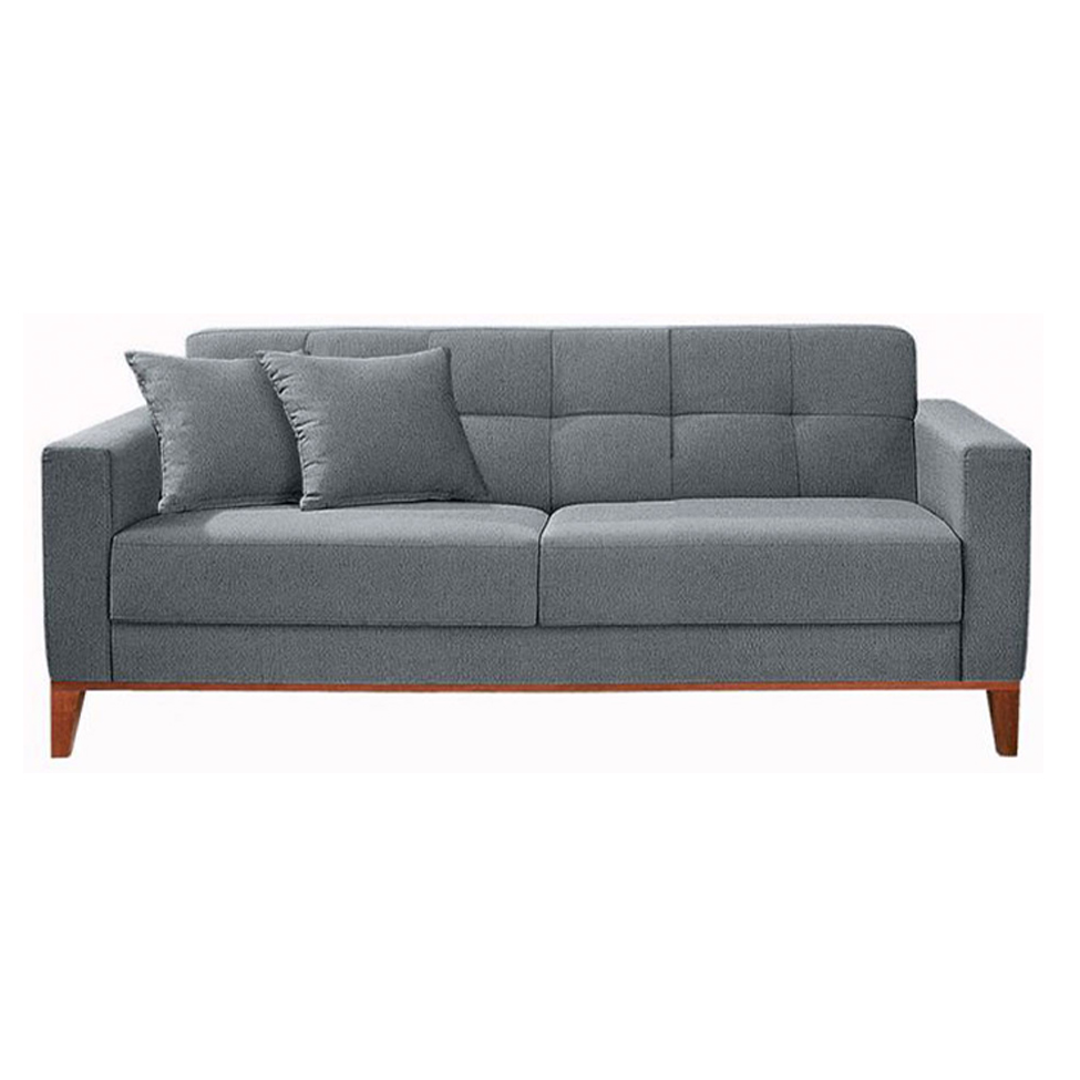 Conjunto de Sofá 2 e 3 Lugares Kivik Capitonê Cinza