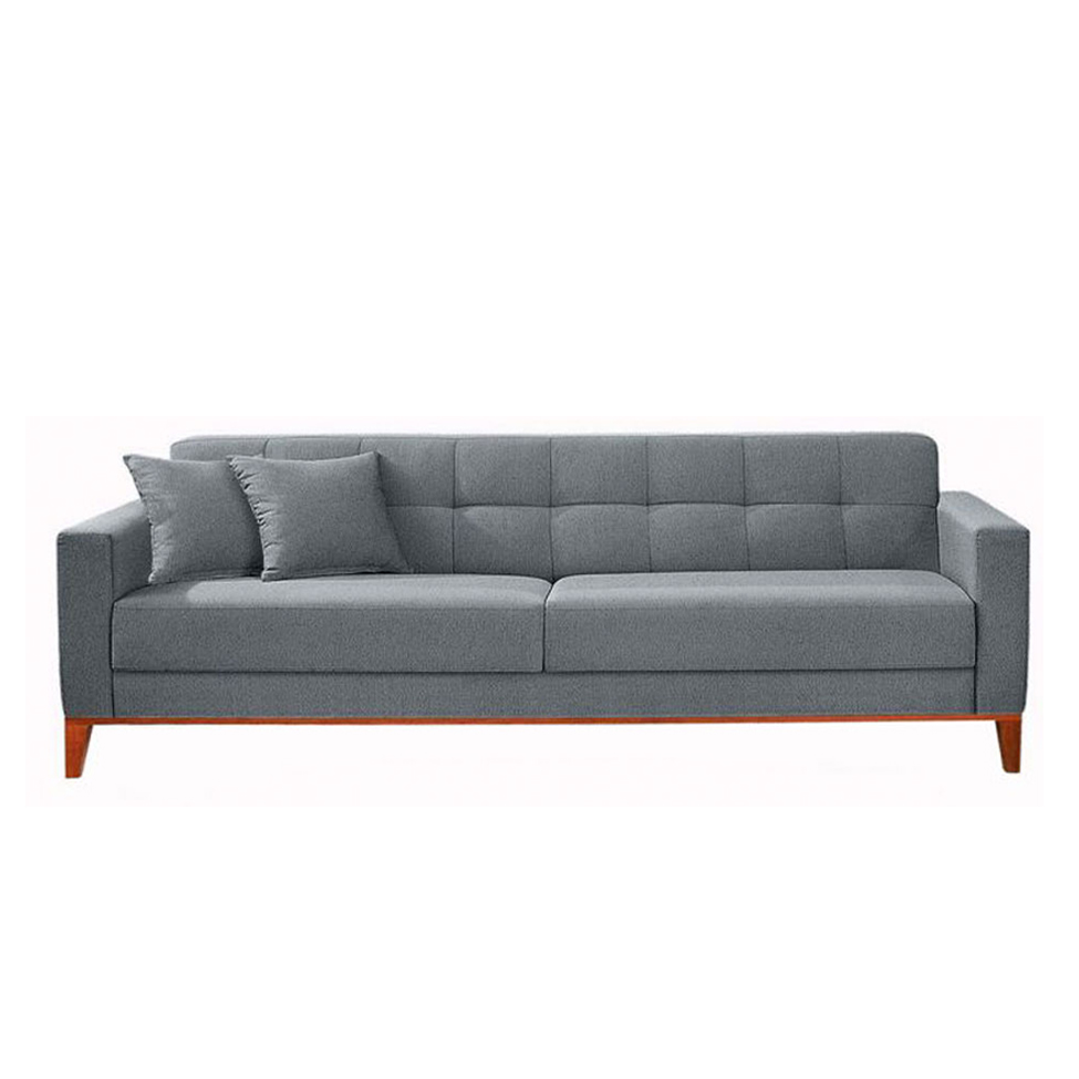 Conjunto de Sofá 2 e 3 Lugares Kivik Capitonê Cinza
