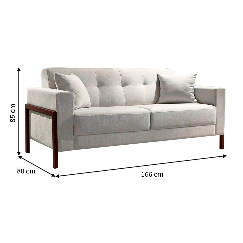 Conjunto de Sofá 2 e 3 Lugares Kivik Copenhague Algodão Cru