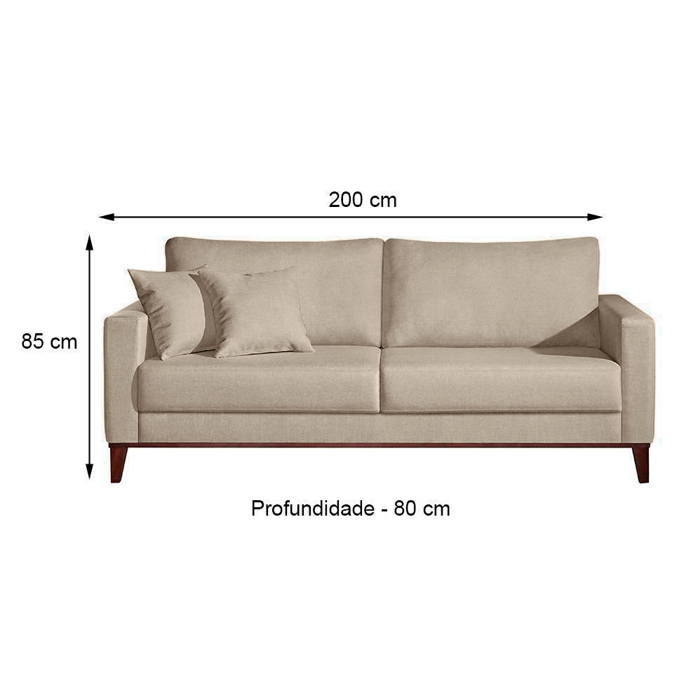 Conjunto de Sofá 2 e 3 Lugares Kivik Liso Bege
