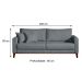 Conjunto de Sofá 2 e 3 Lugares Kivik Liso Cinza