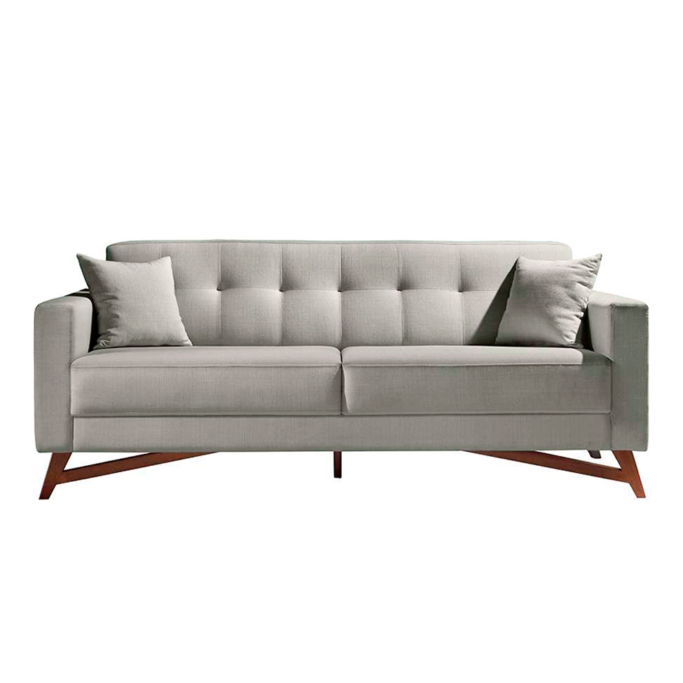 Conjunto de Sofá 2 e 3 Lugares Kivik Oslo Algodão Bege