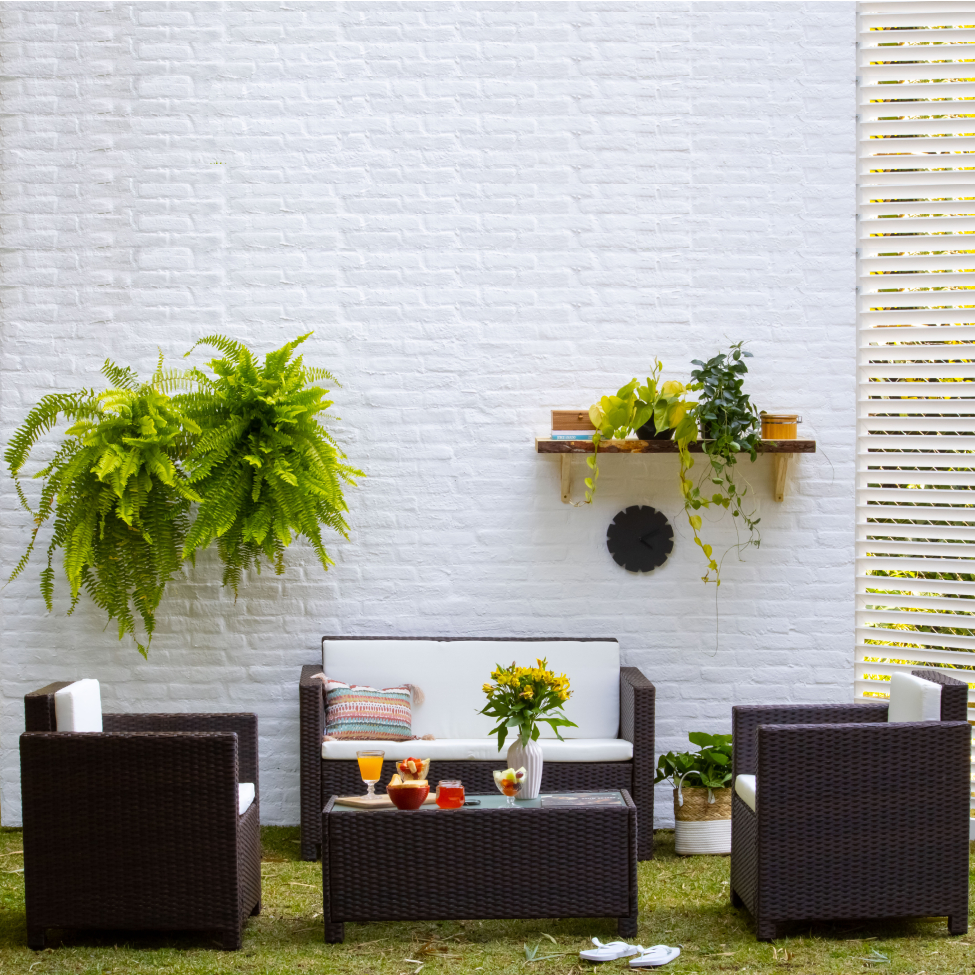 Conjunto para Área Externa Selina Marrom