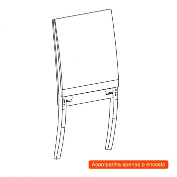 Encosto Debrum Iguatemi Madeira Maciça Avelã Bege