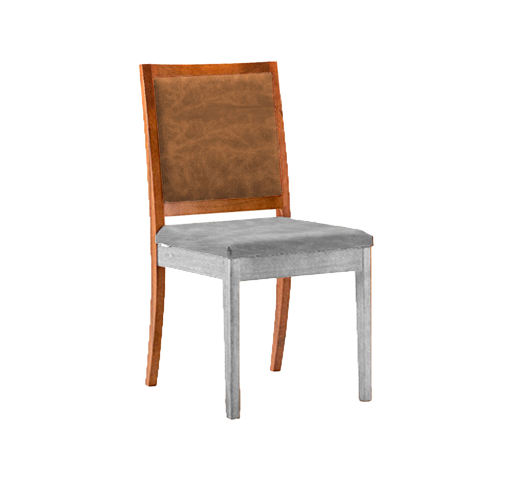 Encosto Moldura Iguatemi Madeira Maciça Avelã Corino Caramelo