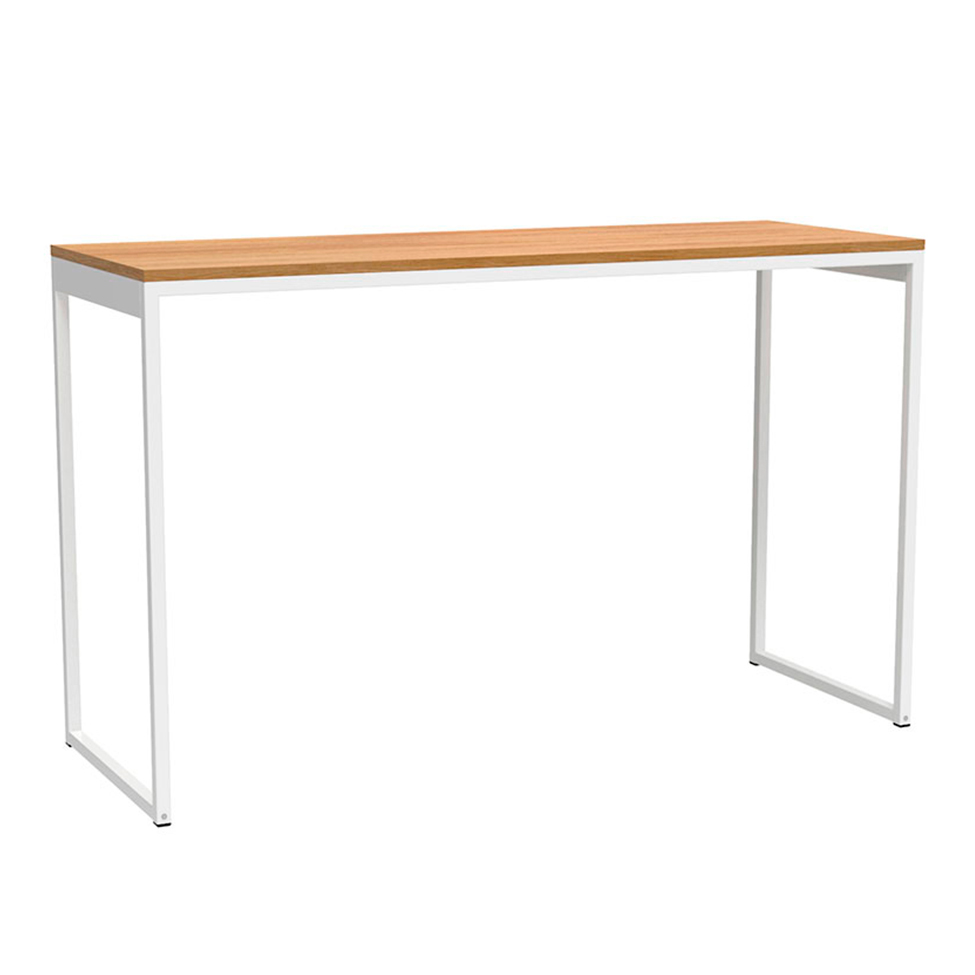 Escrivaninha Stanford Natural e Branca 120 cm