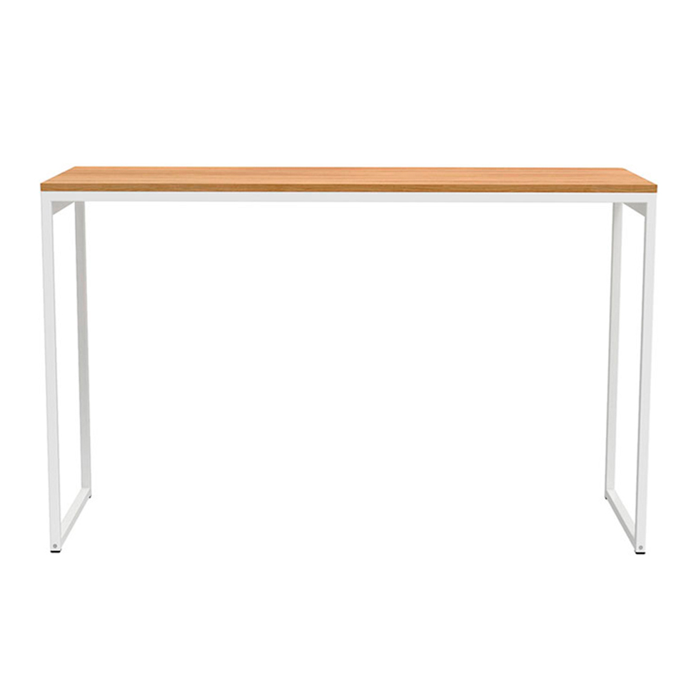 Escrivaninha Stanford Natural e Branca 120 cm