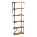 Estante Industrial Stanford Amêndoa e Preta 60 cm