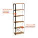 Estante Industrial Stanford Amêndoa e Preta 60 cm