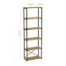 Estante Industrial Stanford Amêndoa e Preta 60 cm