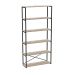 Estante Industrial Stanford Concreto e Preta 90 cm