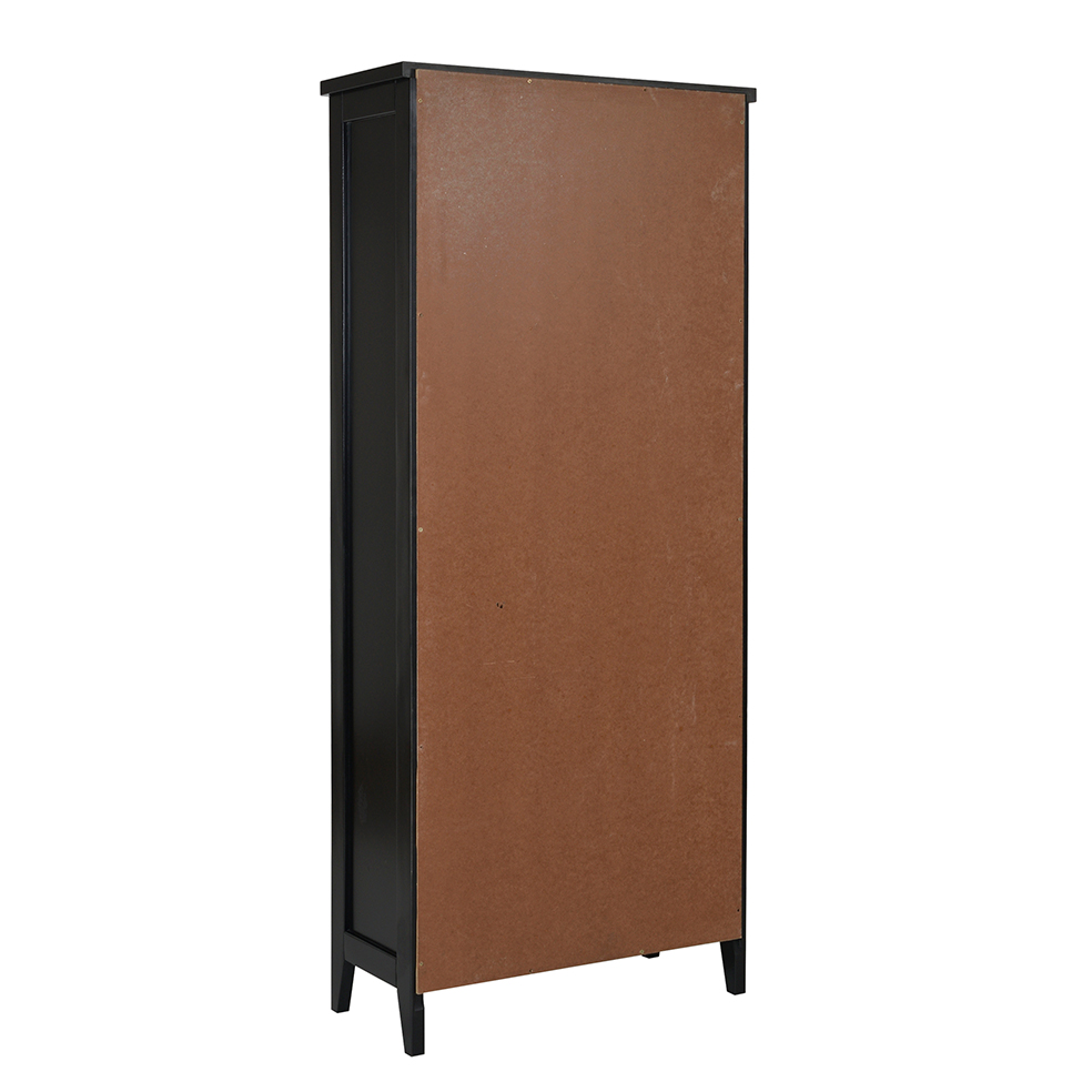 Estante Jordão Preta e Amêndoa