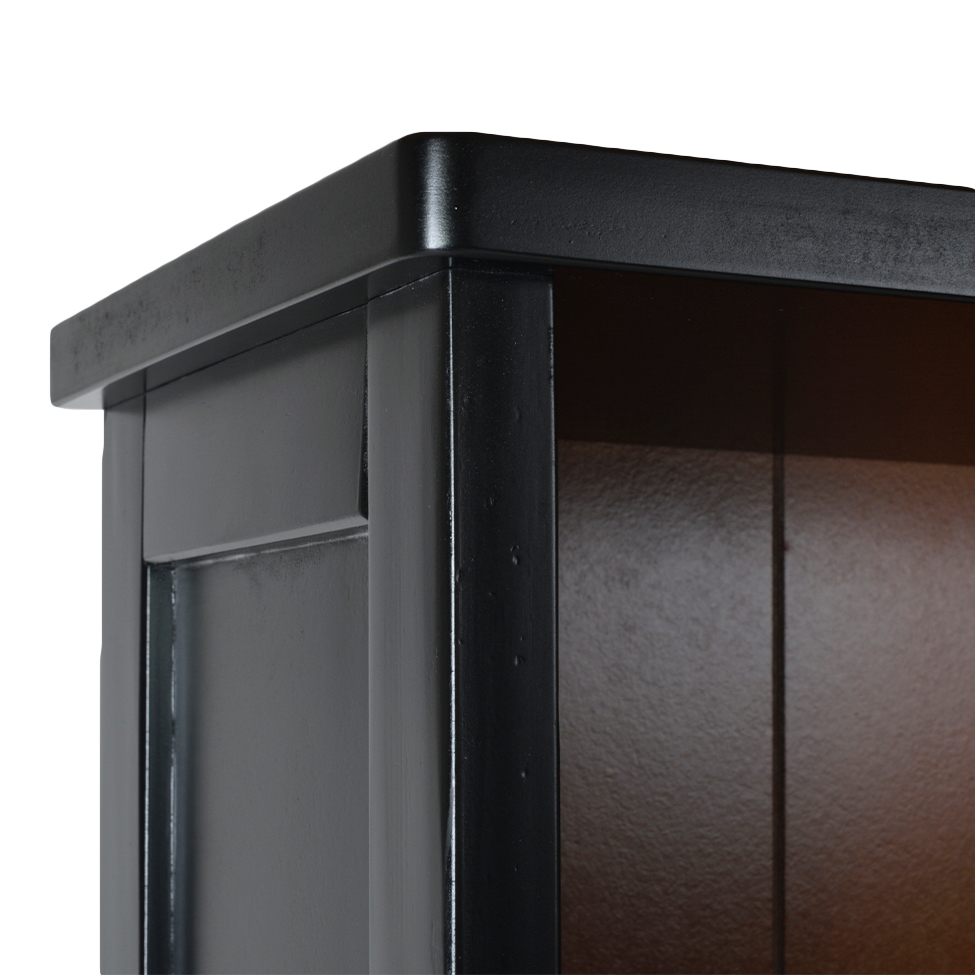 Estante Jordão Preta e Amêndoa