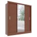 Guarda-Roupa Casal Luiza 3 Portas 2 Gavetas com 1 Espelho Carvalho