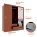 Guarda-Roupa Casal Luiza 3 Portas 2 Gavetas com 1 Espelho Carvalho