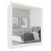 Guarda-Roupa Casal Luiza 3 Portas 2 Gavetas com 3 Espelhos Branco