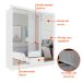 Guarda-Roupa Casal Luiza 3 Portas 2 Gavetas com 3 Espelhos Branco