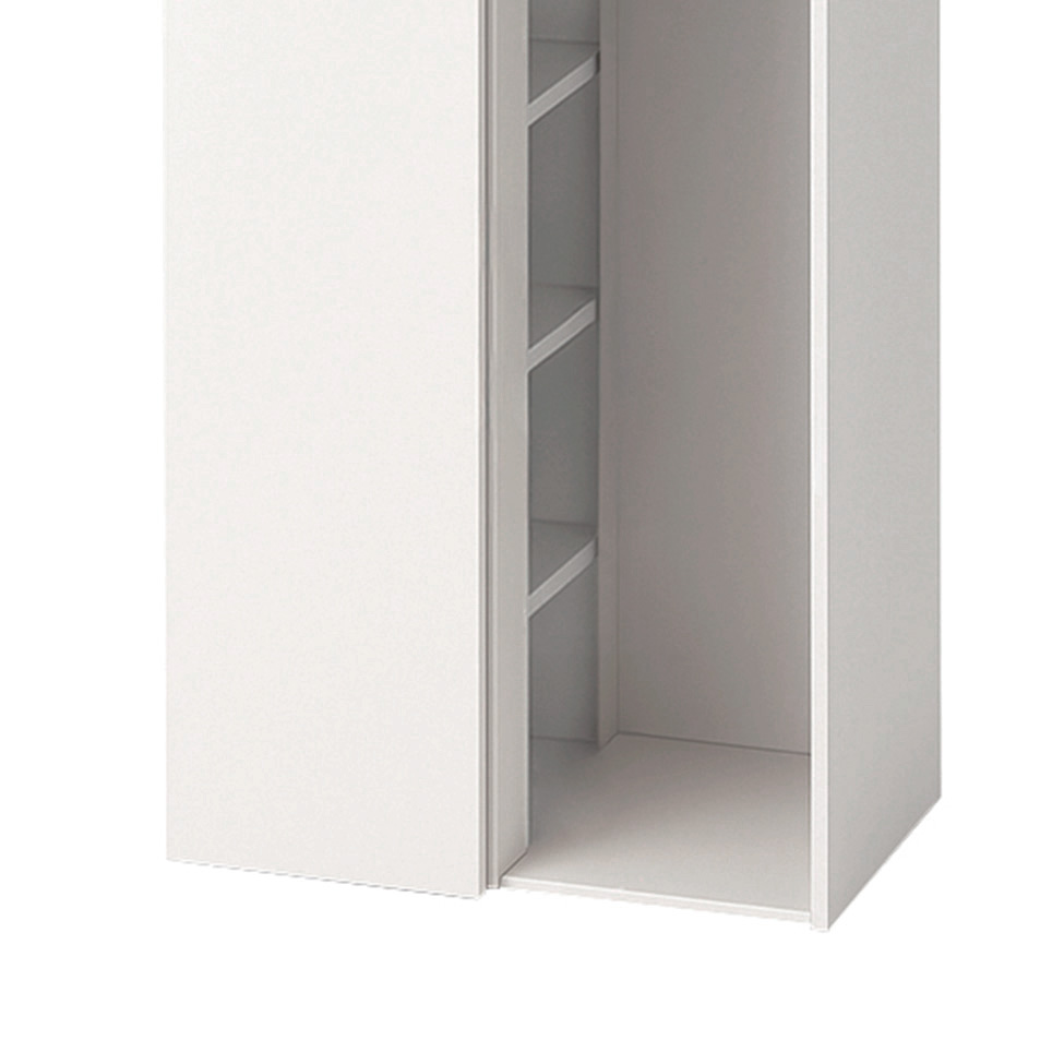 Guarda-Roupa Modulado Canto Reto New Tuyo Branco 90 cm