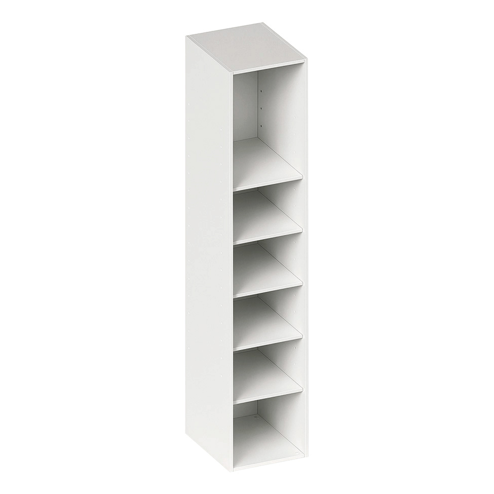 Guarda-Roupa Modulado New Tuyo 5 Prateleiras Branco 45 cm