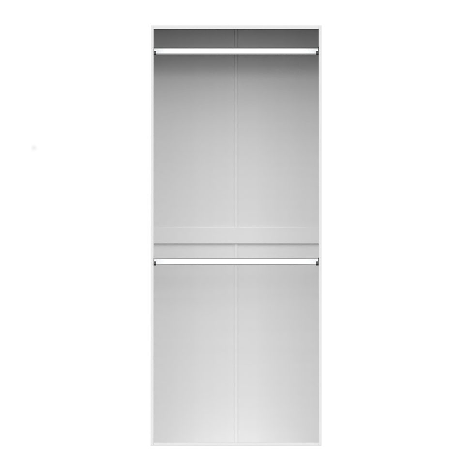 Guarda-Roupa Modulado Tuyo 2 Cabideiros Branco 90 cm