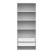 Guarda-Roupa Modulado Tuyo 2 GV e 4 Prateleiras Branco 90 cm