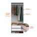 Guarda-Roupa Modulado Tuyo 2 Gavetas e 1 Cabideiro Branco 90 cm