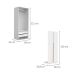 Guarda-Roupa Modulado com Cabideiro New Tuyo 2 Portas Articuladas 2 Gavetas Branco 90 cm