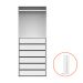 Guarda-Roupa Modulado com Cabideiro New Tuyo 2 Portas Articuladas Branco e Itapuã 90 cm