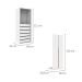 Guarda-Roupa Modulado com Cabideiro New Tuyo 2 Portas Articuladas Branco e Itapuã 90 cm