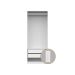 Guarda-Roupa Modulado com Cabideiro Tuyo 2 Portas Articuladas 2 Gavetas Branco 90 cm