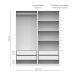 Guarda-Roupa Modulado com Cabideiro e Prateleiras Tuyo 4 Portas Articuladas 4 Gavetas Branco 180 cm