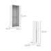 Guarda-Roupa Modulado com Cabideiros New Tuyo 2 Portas Articuladas Branco 90 cm