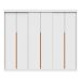 Guarda-Roupa Modulado com Cabideiros Tuyo 3 PT Correr 12 GV Branco 274 cm