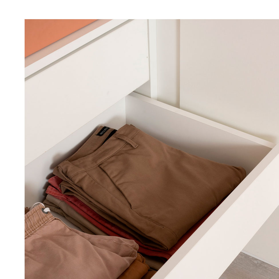 Guarda-Roupa Modulado com Cabideiros Tuyo 3 PT Correr 12 GV Branco 274 cm