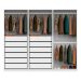 Guarda-Roupa Modulado com Cabideiros Tuyo 3 PT Correr 12 GV Branco 274 cm