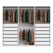 Guarda-Roupa Modulado com Cabideiros Tuyo 3 Portas Correr 12 Gavetas Branco 274 cm