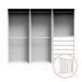 Guarda-Roupa Modulado com Cabideiros Tuyo 3 Portas Correr 6 Gavetas Branco 274 cm
