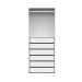 Guarda-Roupa Modulado com Cabideiros Tuyo 3 Portas Correr 6 Gavetas Branco 274 cm