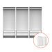 Guarda-Roupa Modulado com Cabideiros Tuyo 3 Portas de Correr 6 Gavetas Branco 274 cm
