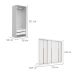 Guarda-Roupa Modulado com Cabideiros Tuyo 3 Portas de Correr 6 Gavetas Branco 274 cm