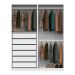 Guarda-Roupa Modulado com Cabideiros Tuyo 4 PT Articuladas 6 GV Branco 180 cm