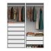 Guarda-Roupa Modulado com Cabideiros Tuyo 8 GV Branco 180 cm