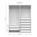 Guarda-Roupa Modulado com Cabideiros Tuyo 8 GV Branco 180 cm