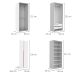 Guarda-Roupa Modulado com Cabideiros e Prateleiras New Tuyo 10 Portas 2 Gavetas Branco 450 cm