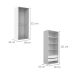 Guarda-Roupa Modulado com Cabideiros e Prateleiras New Tuyo 2 Gavetas Branco 180 cm