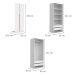 Guarda-Roupa Modulado com Cabideiros e Prateleiras New Tuyo 8 Portas 8 Gavetas Branco 270 cm