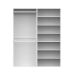 Guarda-Roupa Modulado com Cabideiros e Prateleiras New Tuyo Branco 180 cm