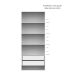 Guarda-Roupa Modulado com Cabideiros e Prateleiras Tuyo 3 Portas Correr 8 Gavetas Branco 274 cm